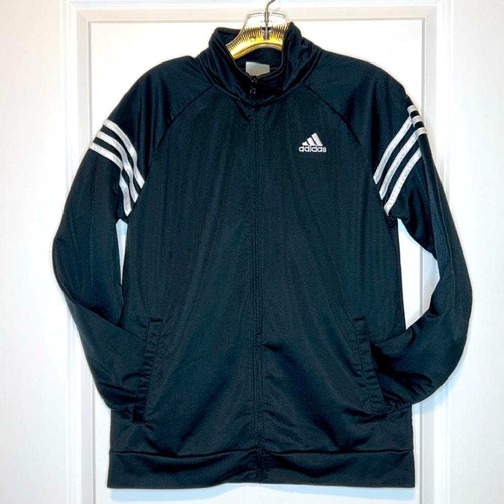 Adidas Youth XL Classic Black & White Track Jacket